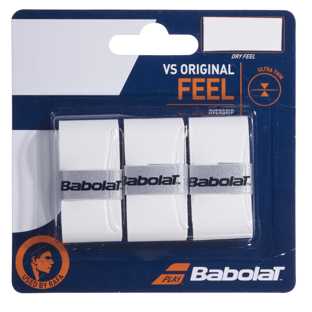 Babolat VS Original X3 Overgrip 3 Pack Accessories Babolat White  