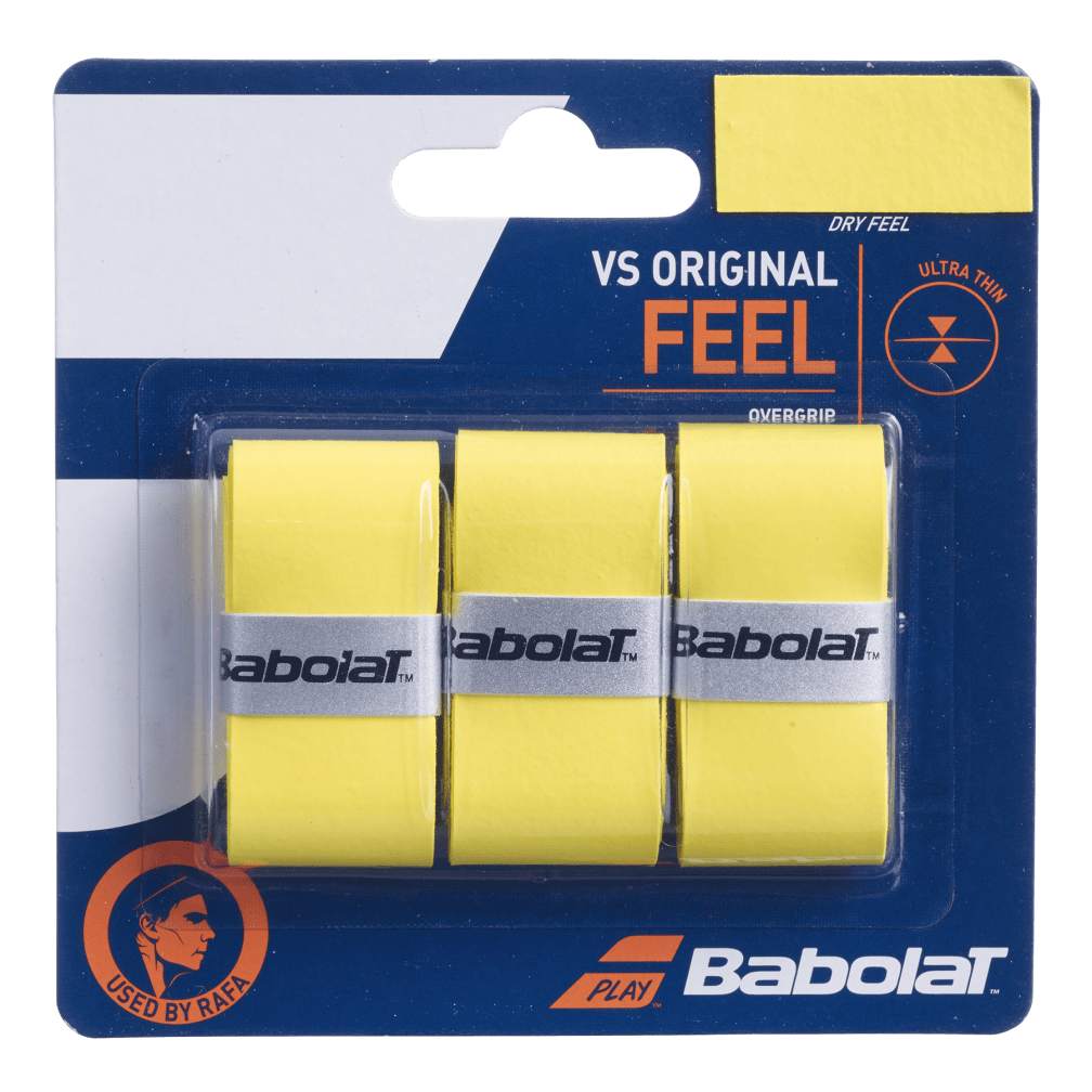 Babolat VS Original X3 Overgrip 3 Pack Accessories Babolat Yellow  
