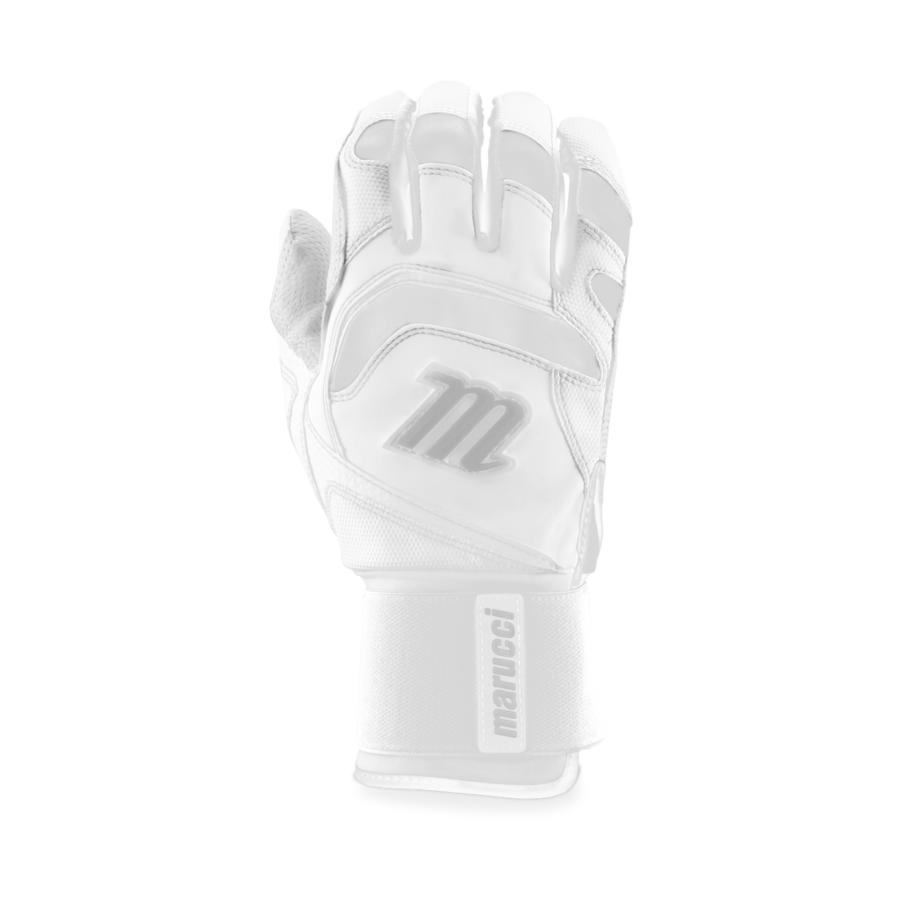 Marucci Men's Signature Full Wrap Batting Gloves Equipment MARUCCI White Small 