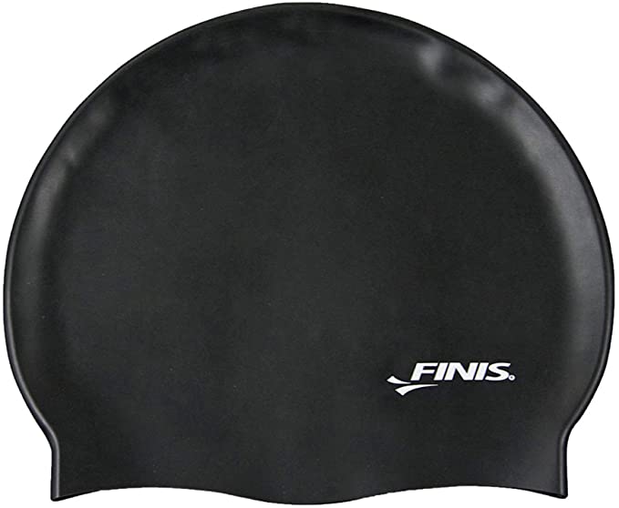 Finis Silicone Swim Cap Equipment Finis Black  