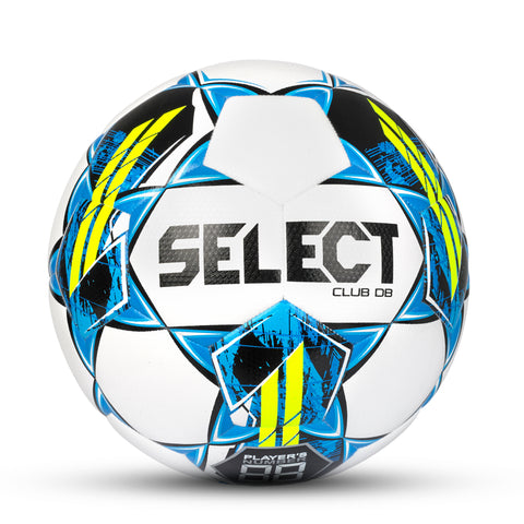 Select Club DB v22 Soccer Ball Equipment SELECT SPORT AMERICA 4 White/Blue/Yellow 