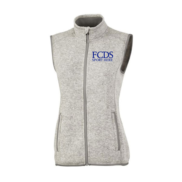 FCDS Heathered Fleece Vest Logowear FCDS   