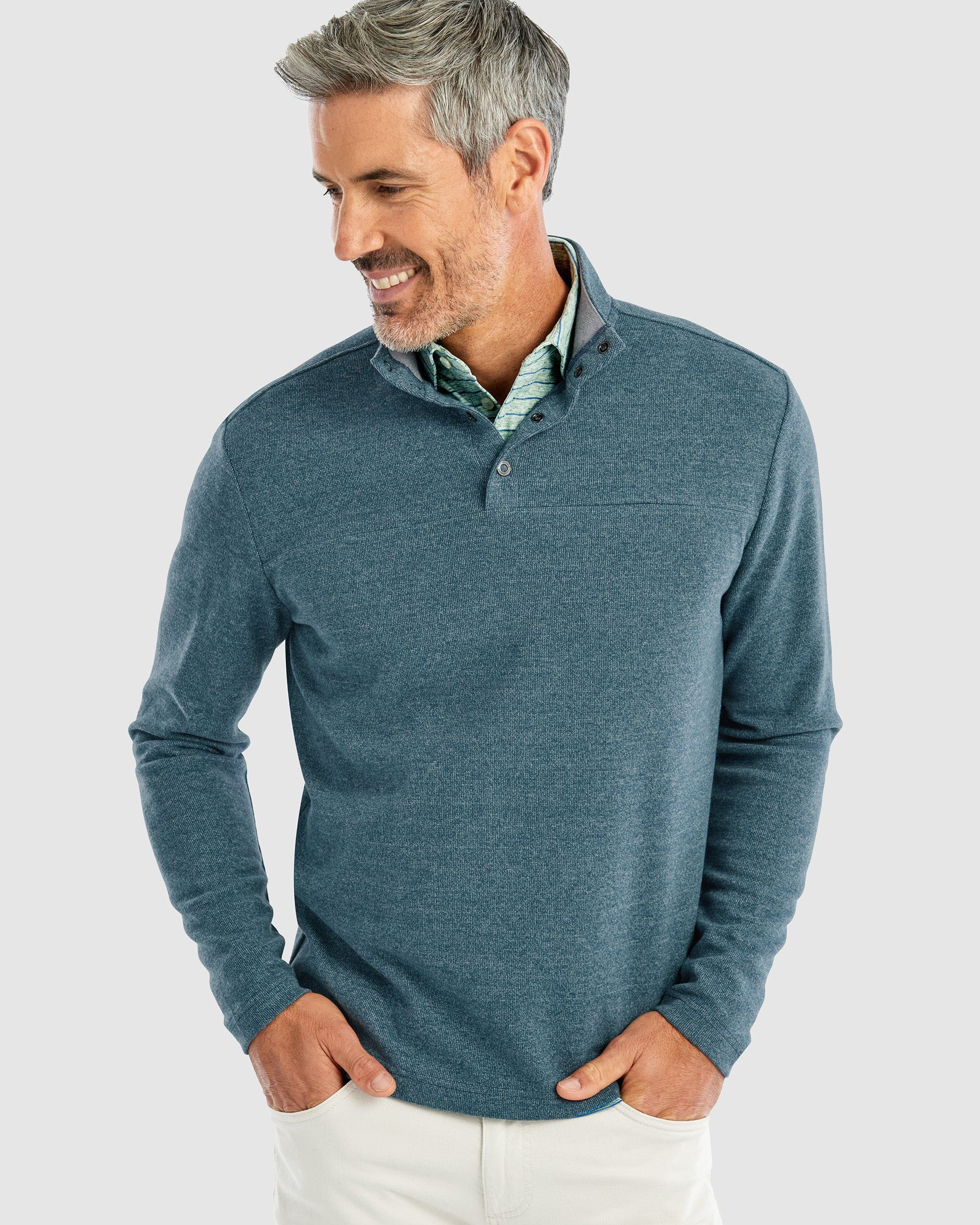 Johnnie-O Men's Dusty Henley Pullover Apparel Johnnie-O Small Pacific 