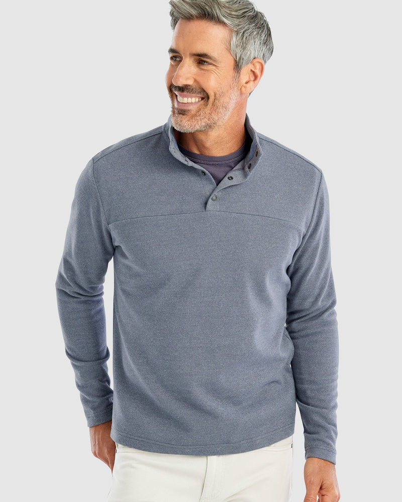 Johnnie-O Men's Dusty Henley Pullover Apparel Johnnie-O Small Graphite 