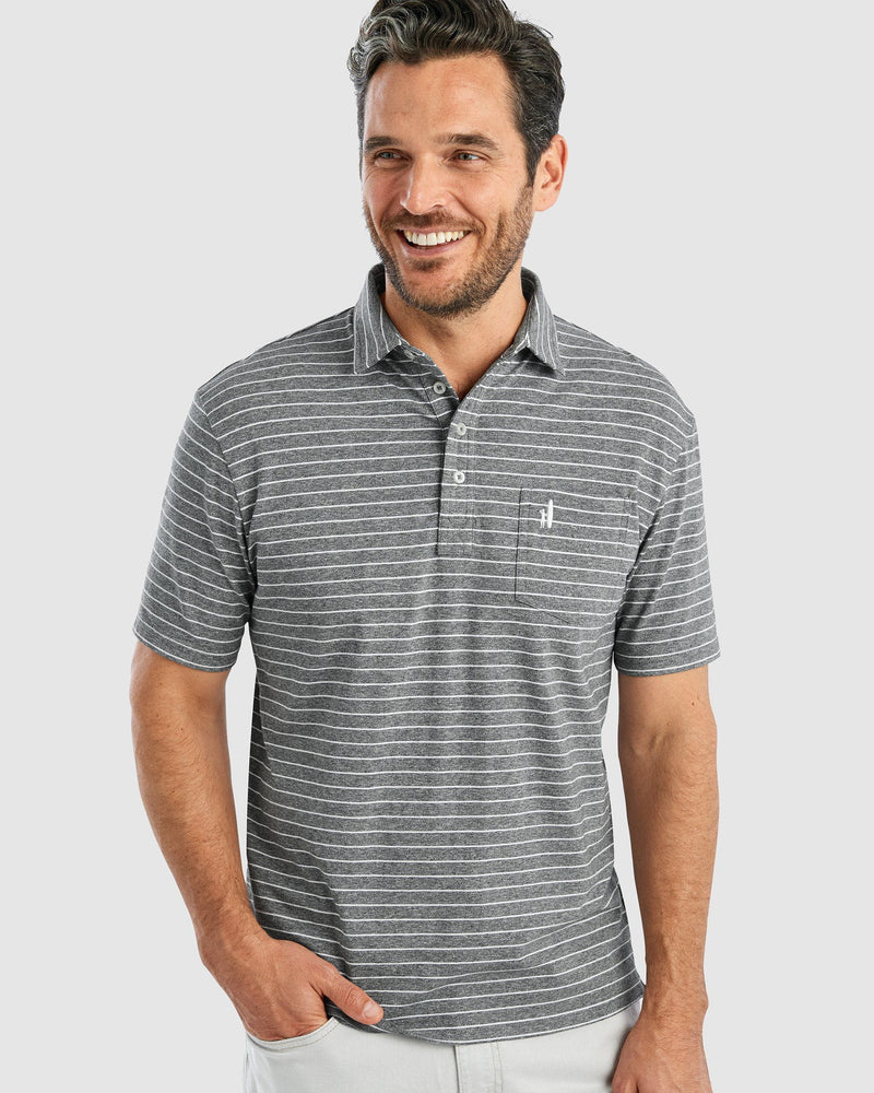 Johnnie-O Men's Neese Striped Polo Apparel Johnnie-O Small Pepper 
