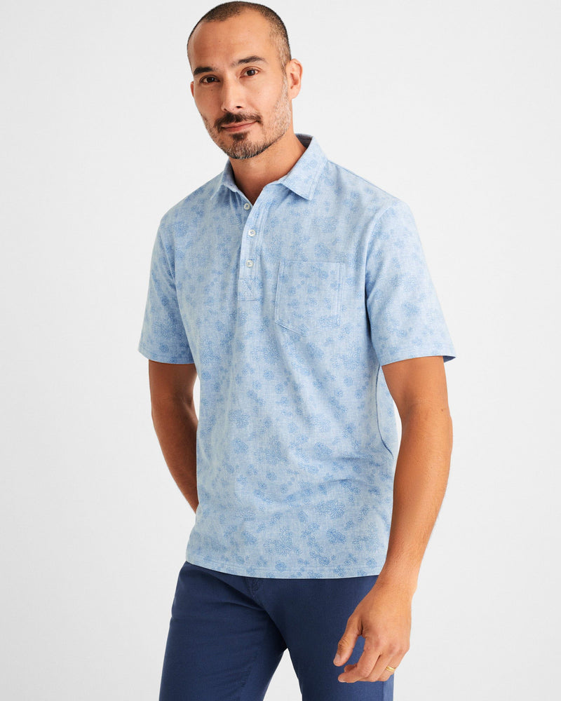 JohnnieO Men's Lindley Printed Polo