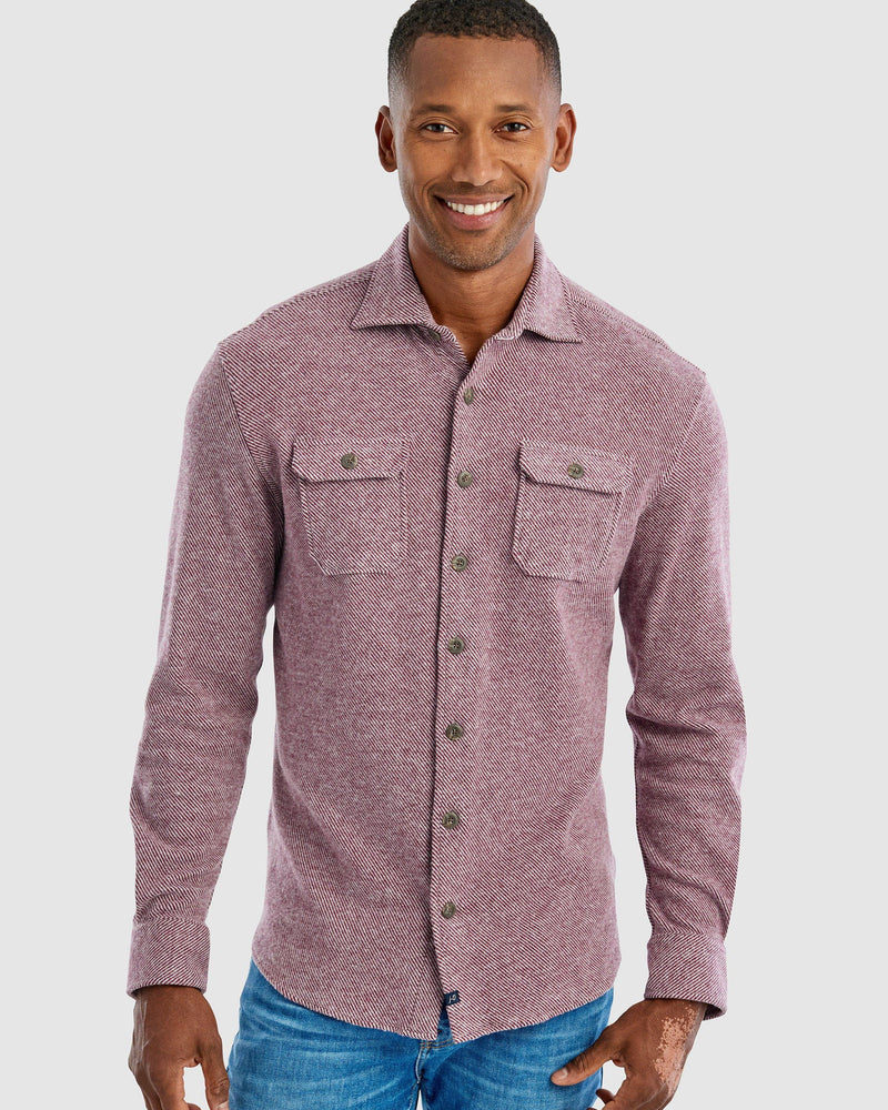 Johnnie-O Men's Carl Stretch Flannel Lodge Shirt Apparel Johnnie-O