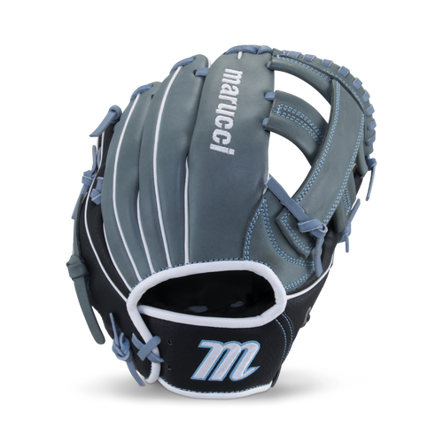 Marucci Caddo Fastpitch S Type 11" Single Post Equipment MARUCCI Gray/Columbia Blue Right Hand Throw 