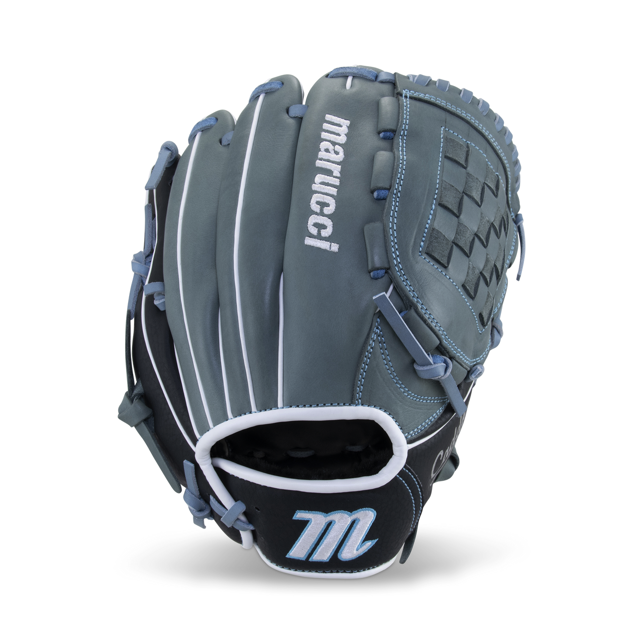 Marucci Caddo Fastpitch S Type 11.5" Basket Web Equipment MARUCCI Gray/Columbia Blue Right Hand Throw 