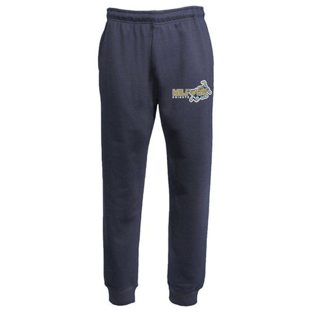 Milford Knights Basketball Fleece Joggers Logowear Milford Knights Basketball Navy Youth S 