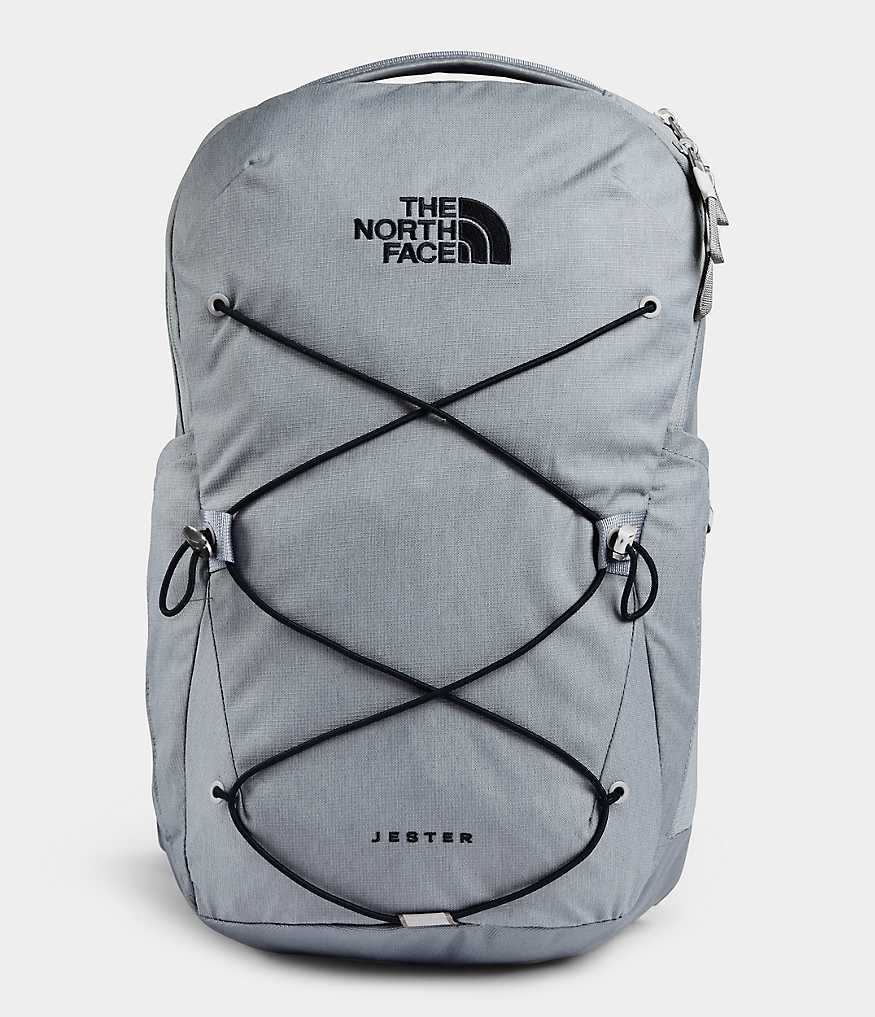 The North Face Jester Backpack Accessories North Face Mid Grey Dark Heather/TNF Black-5YG  