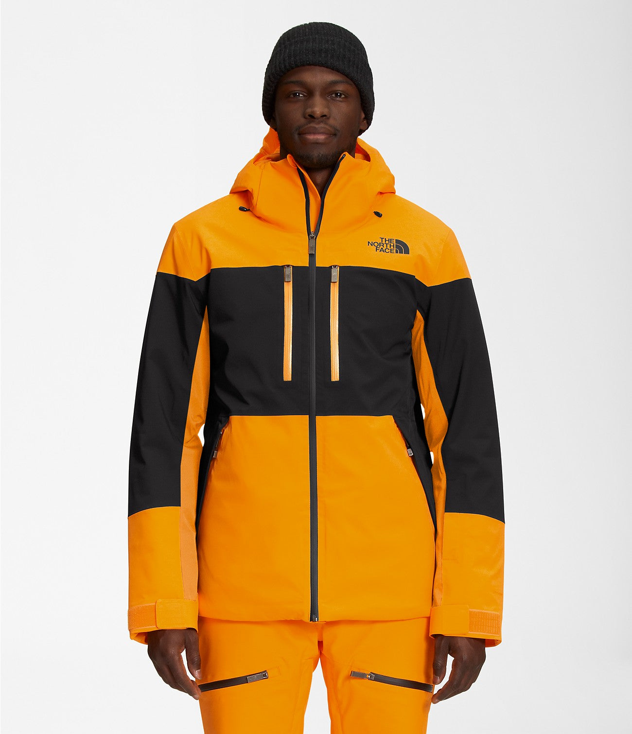 The North Face Men’s Chakal Jacket Apparel North Face Cone Orange/TNF Black-7Q6 Small 