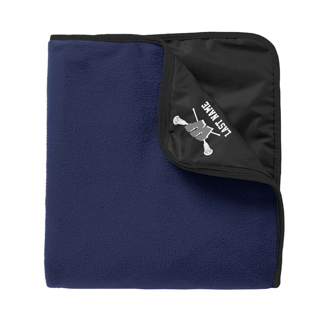 Westport PAL Girls Lacrosse Nylon/Fleece Blanket Logowear Westport PAL Girls Lacrosse Navy/Black  
