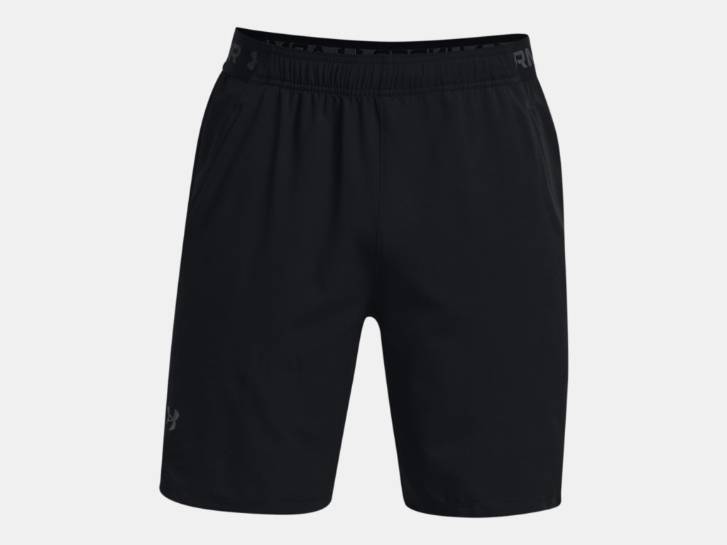 Under Armour Mens Vanish Woven 8 In Short Apparel Under Armour Black/Pitch Gray-001 Small 