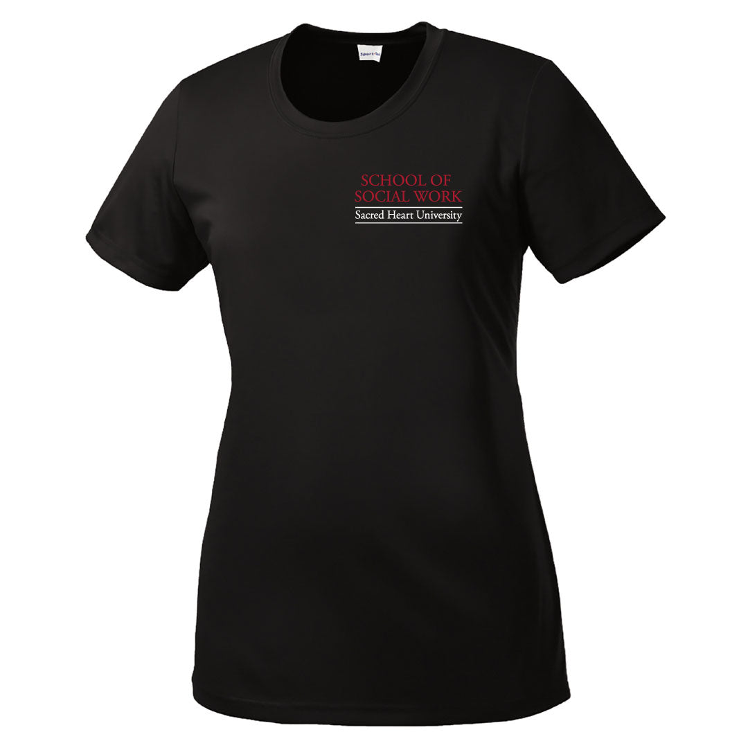 SHU School of Social Work Ladies Performance Shirt Logowear SHU School of Social Work Black Ladies XS