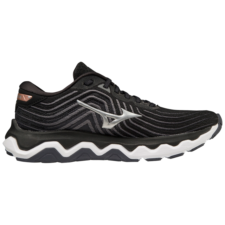 Mizuno Men's Wave Horizon 6 Footwear Mizuno 8 Black/Silver-9073 