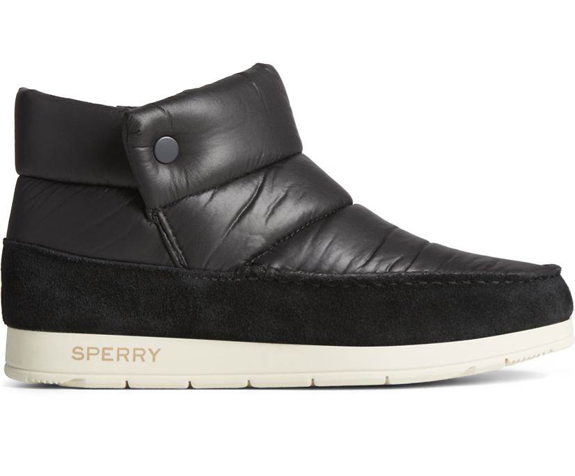 Sperry Womens Moc Sider Nylon Bootie Footwear Sperry 6 Black 