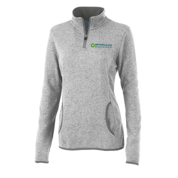 Seven Acres Montessori School 1/4 Zip Fleece Logowear Seven Acres Montessori School Ladies XS  