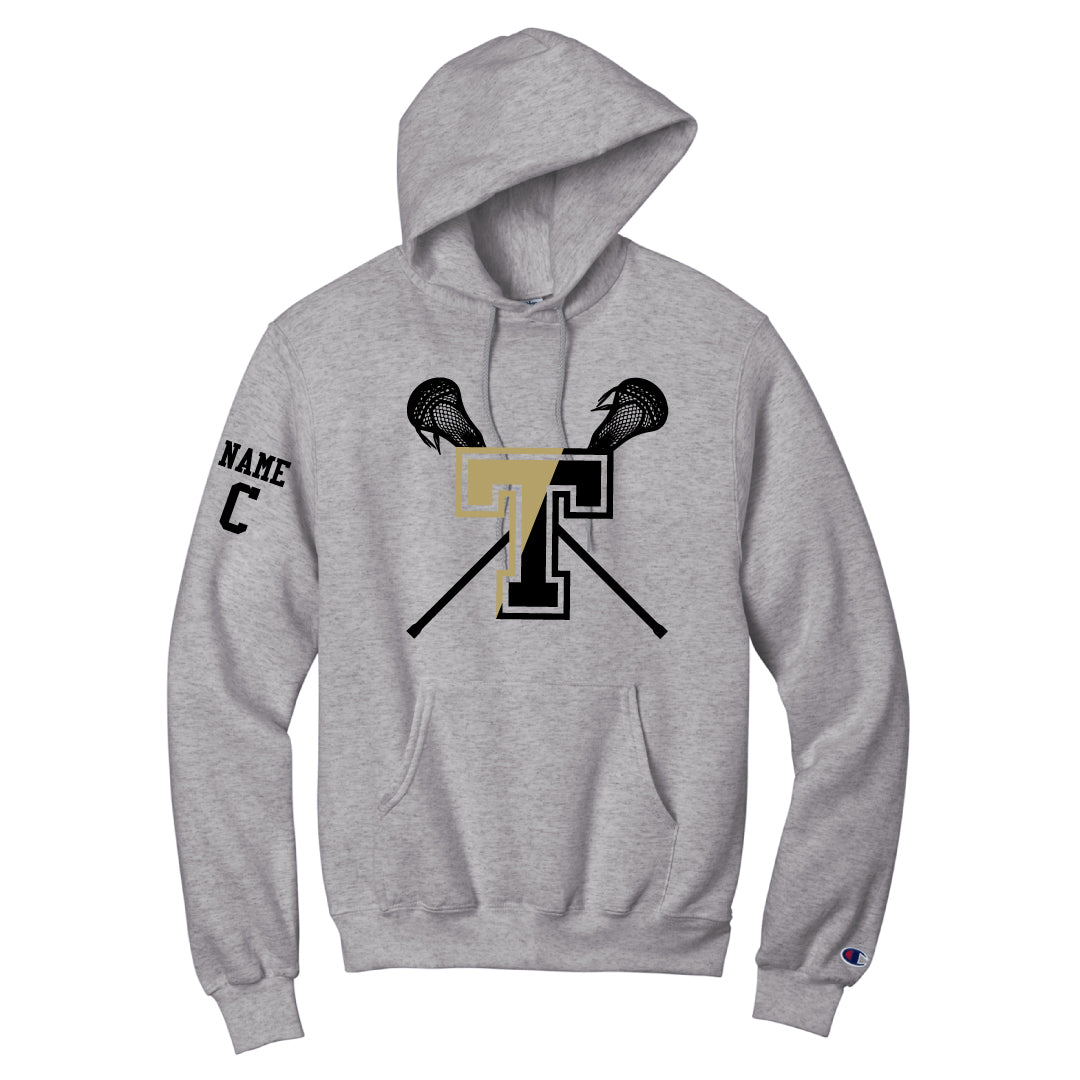 THS Boys Lacrosse Hoodie Logowear THS Boys Lacrosse Grey Adult S 