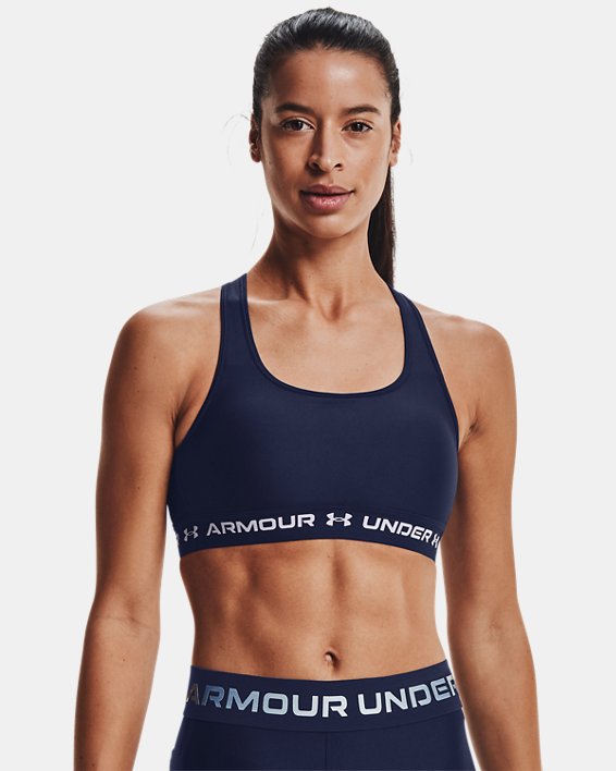 Under Armour Women's Mid Logo Padless Sports Bra