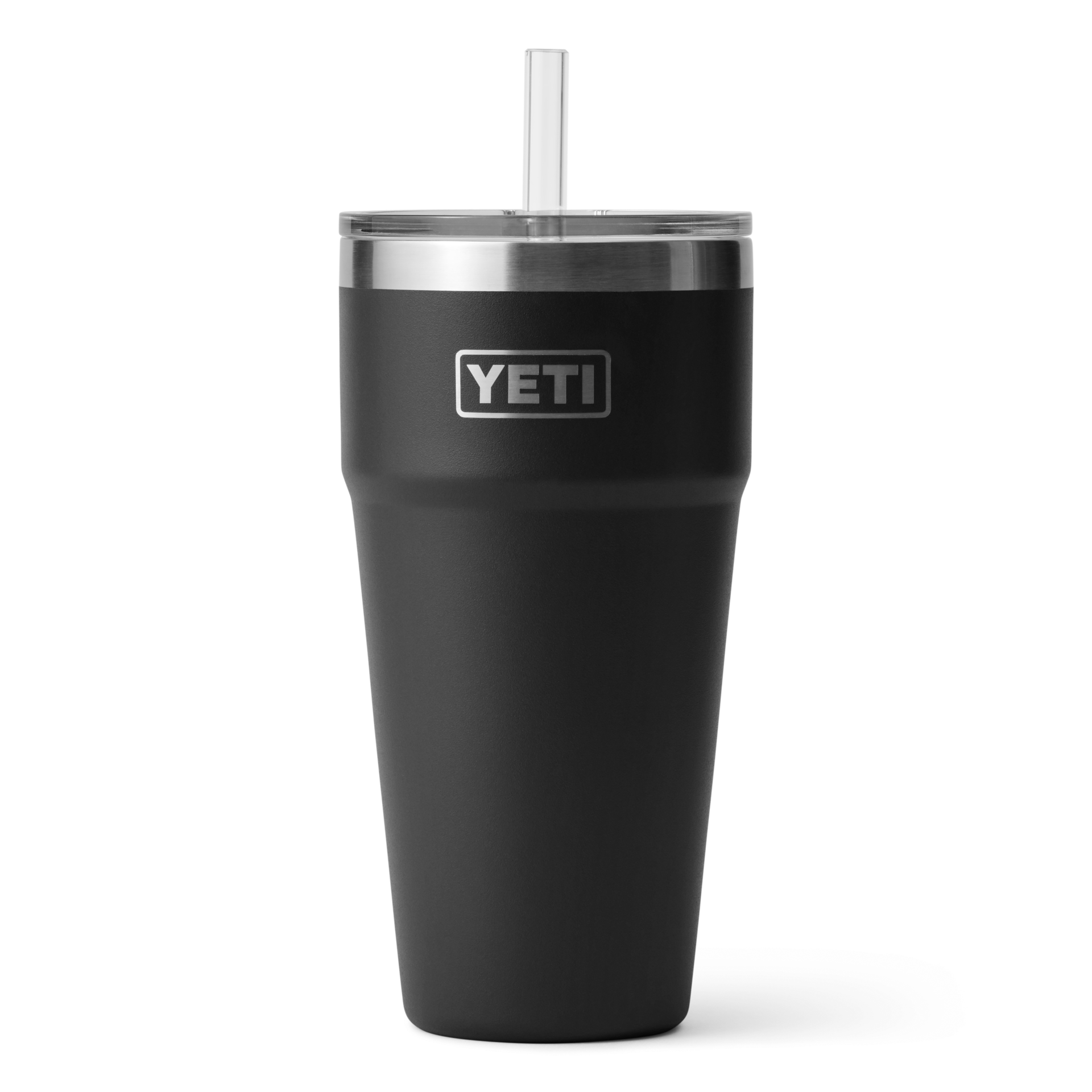YETI Rambler 26 oz Stackable Cup With Straw Lid Accessories Yeti Black  