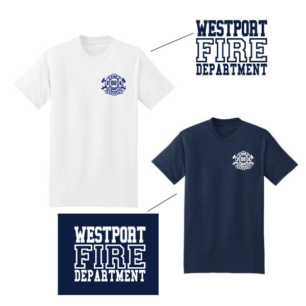 Westport Fire Department Beefy Short Sleeve Cotton Tee Logowear Westport Fire Department   