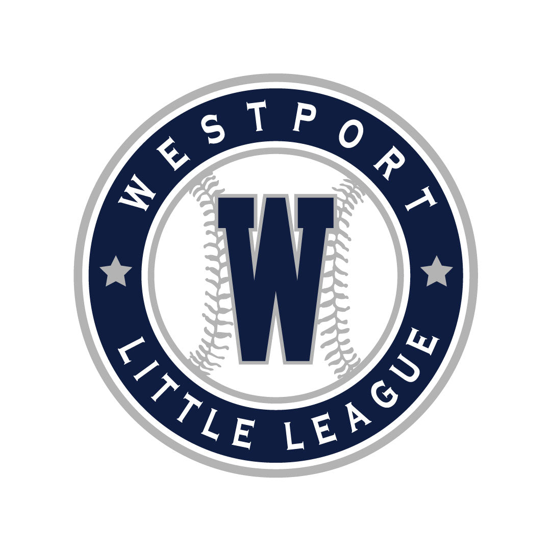 Westport LL Baseball Sticker Logowear Westport Little League Baseball 4"  