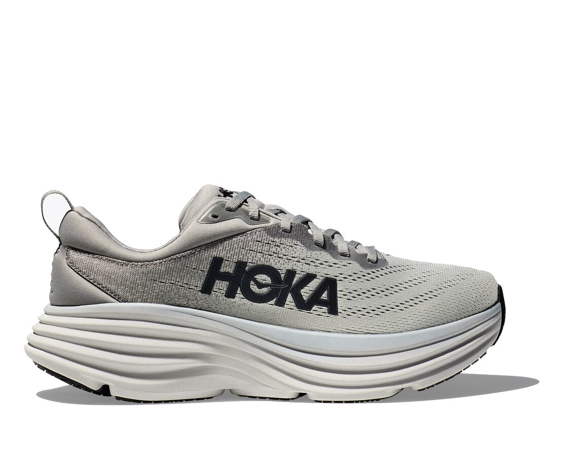 Hoka Men's Bondi 8 Footwear Hoka One One Sharkskin/Harbor Mist-SHMS 7.5 Medium