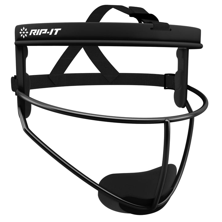 Rip-it Original Defense Pro Softball Fielder's Mask Equipment RIP-IT SPORTING GOODS Youth Black 
