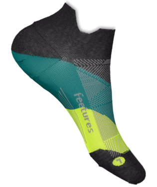 Feetures! Elite Max Cushion No Show Tab Apparel Feetures! Bust out Black Small 