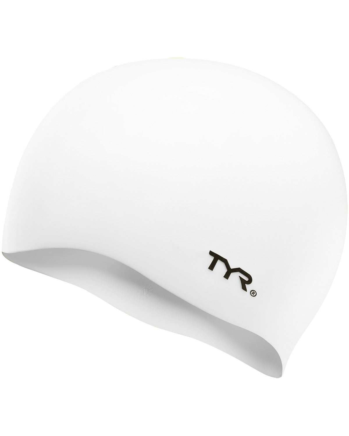 TYR Wrinkle-Free Silicone Swim Cap Equipment TYR White  