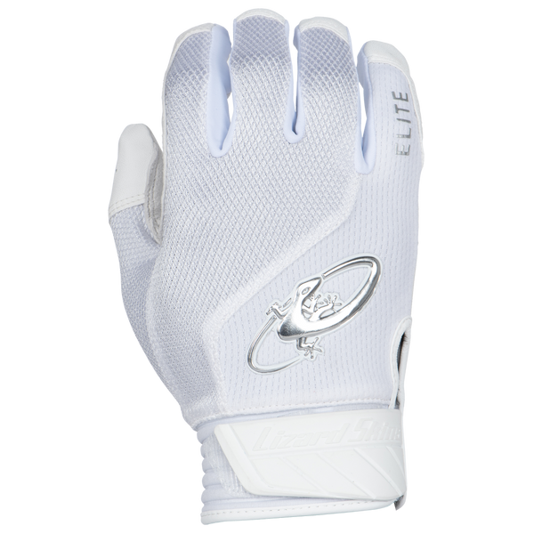 Lizard Skins Komodo Elite V2 Batting Gloves Equipment Lizard Skins Diamond White Youth Small 