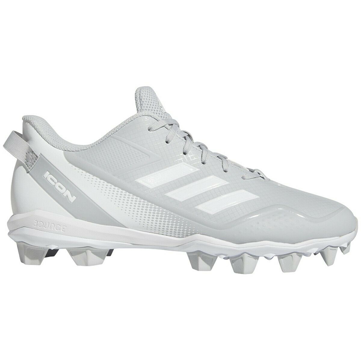 adidas Men's Icon 7 MD Baseball Cleats Footwear Adidas Team Light Grey/Footwear White/Footwear White-FY4433 6.5 