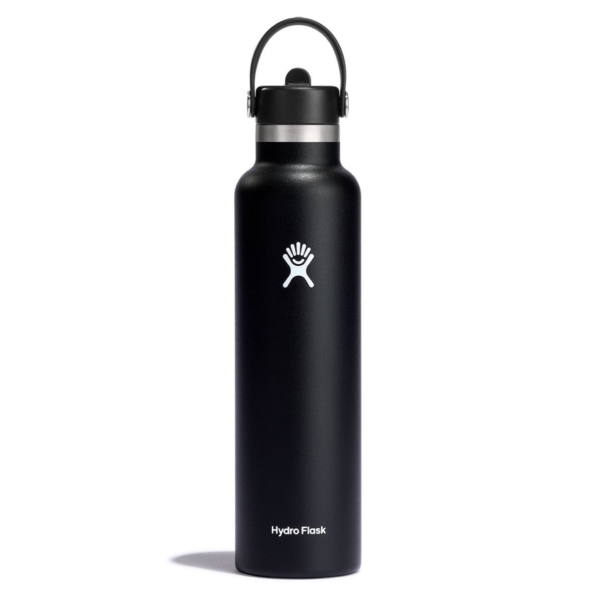 Hydro Flask 24 oz Standard Mouth with Flex Straw Cap Accessories Hydro Flask Black  