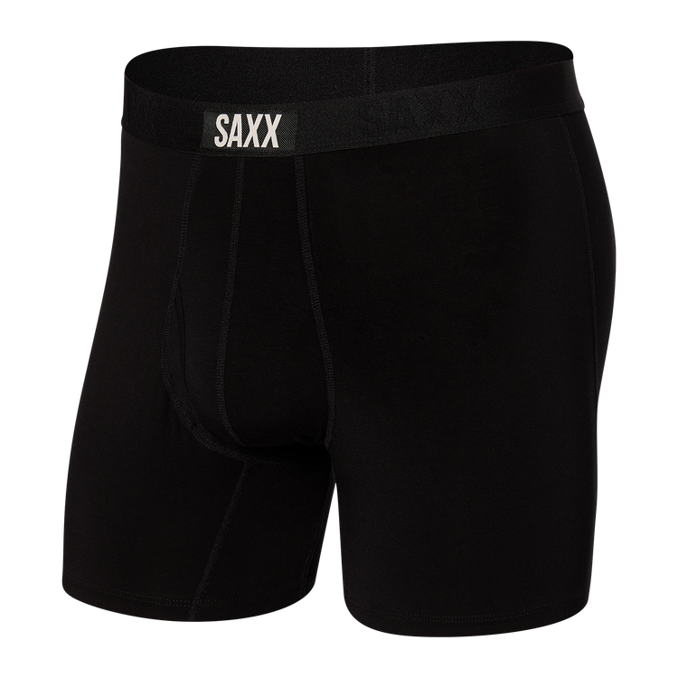 Saxx Men's Ultra Boxer Brief Apparel SAXX Small Black/Black 