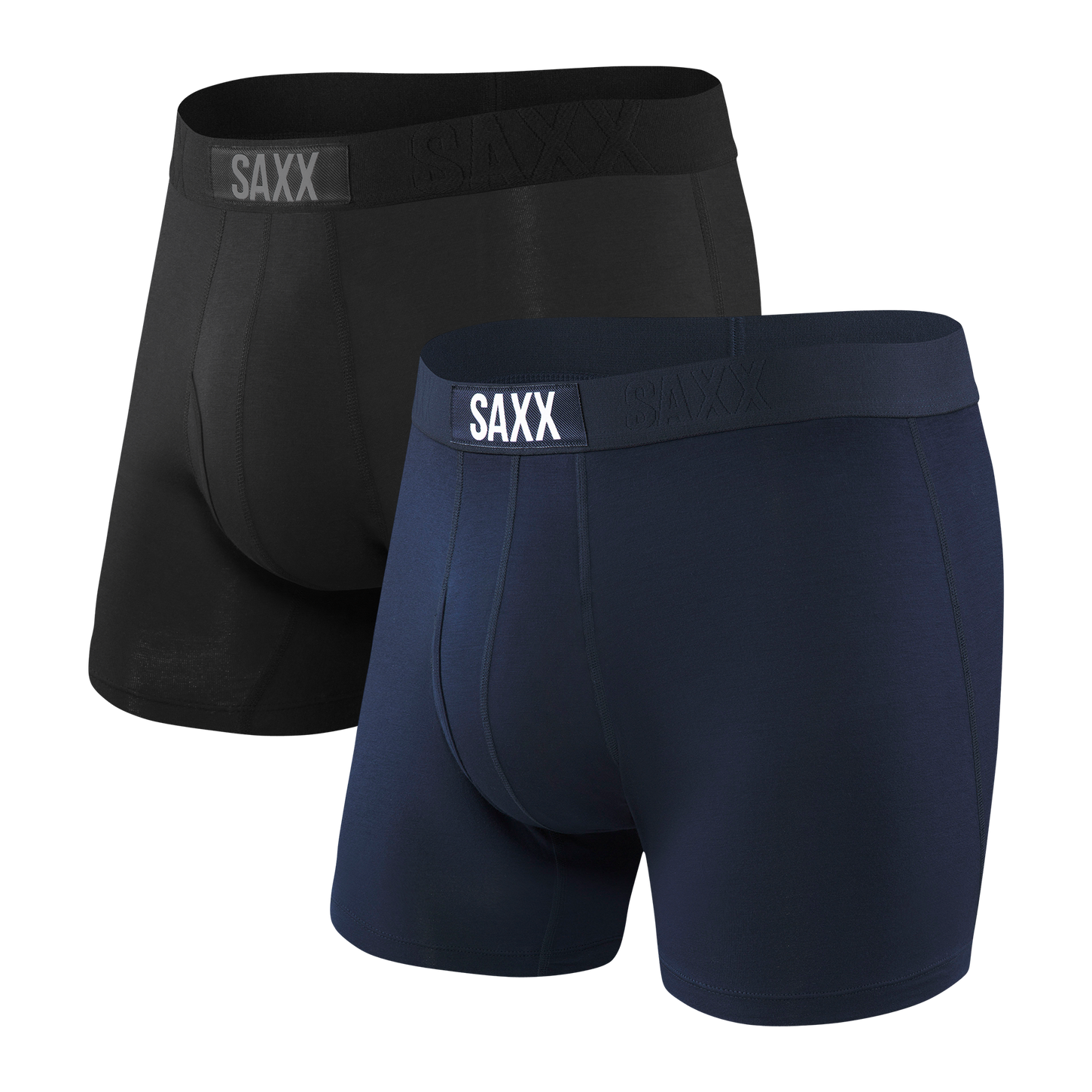 Saxx Men's Ultra Boxer Brief 2-Pack Apparel SAXX Small Black/Navy 