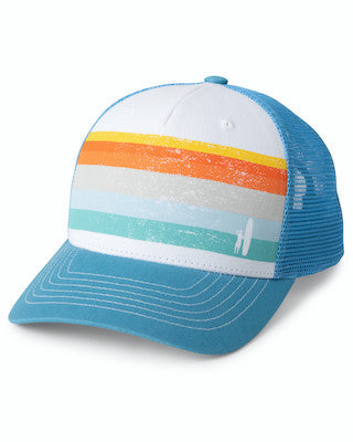 Johnnie-O Richards Trucker Hat Accessories Johnnie-O Laguna Blue-LGBL  