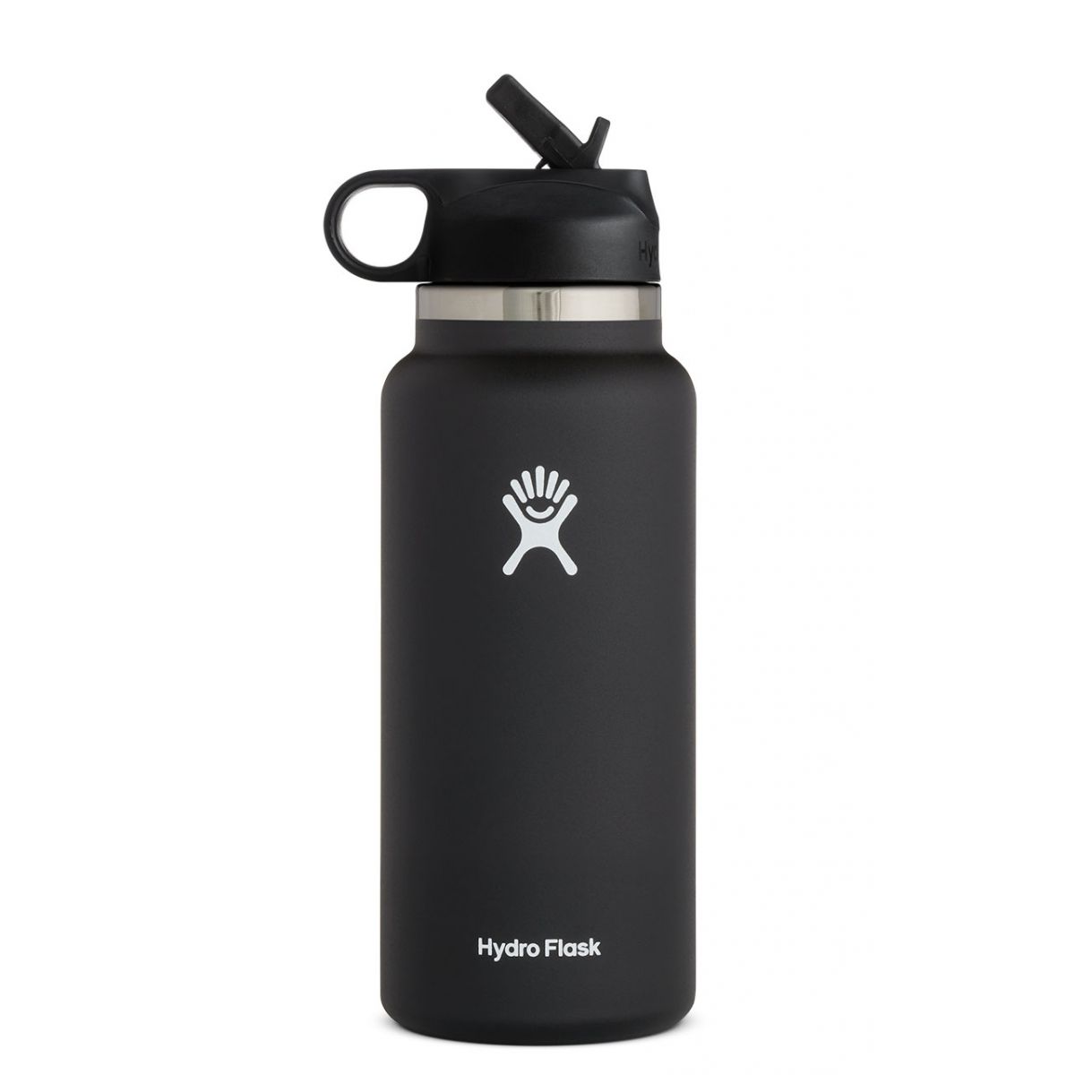 Hydro Flask 32oz Wide Mouth 2.0 with Straw Lid Accessories Hydro Flask Black-001  